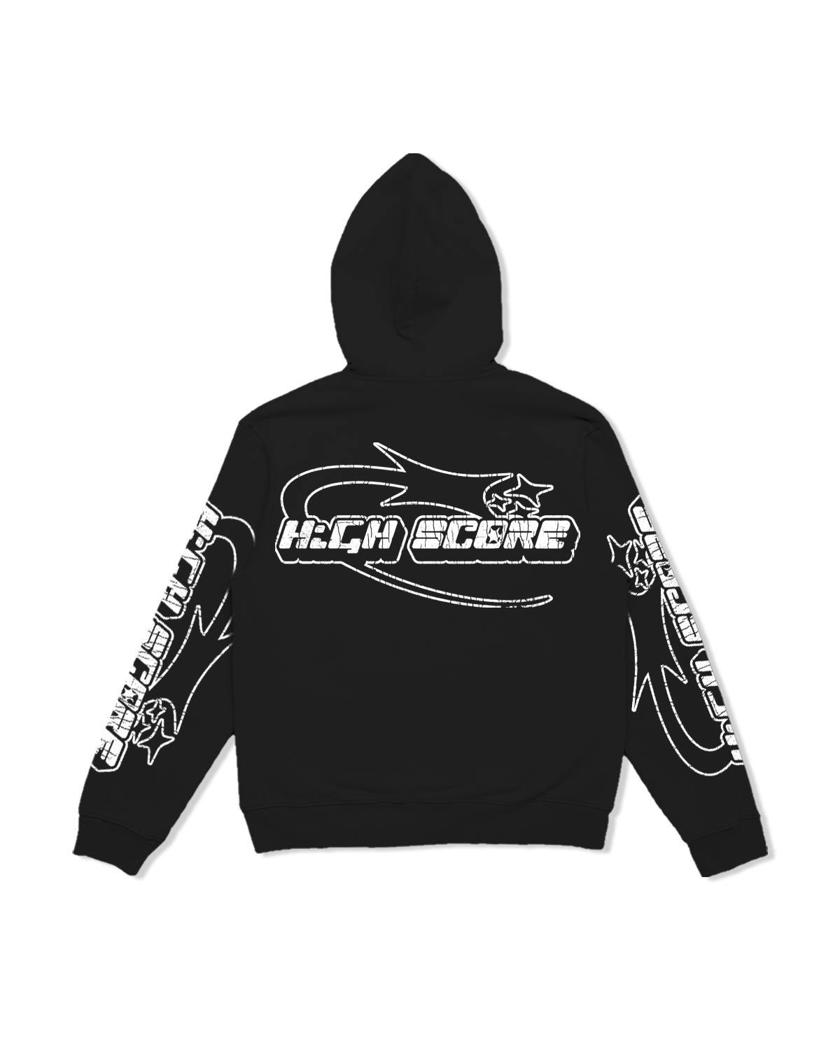 HIGH SCORE Y2K HOODIE (BLACK)